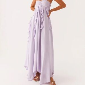 Peppermayo Lavender Strapless Maxi Dress size medium